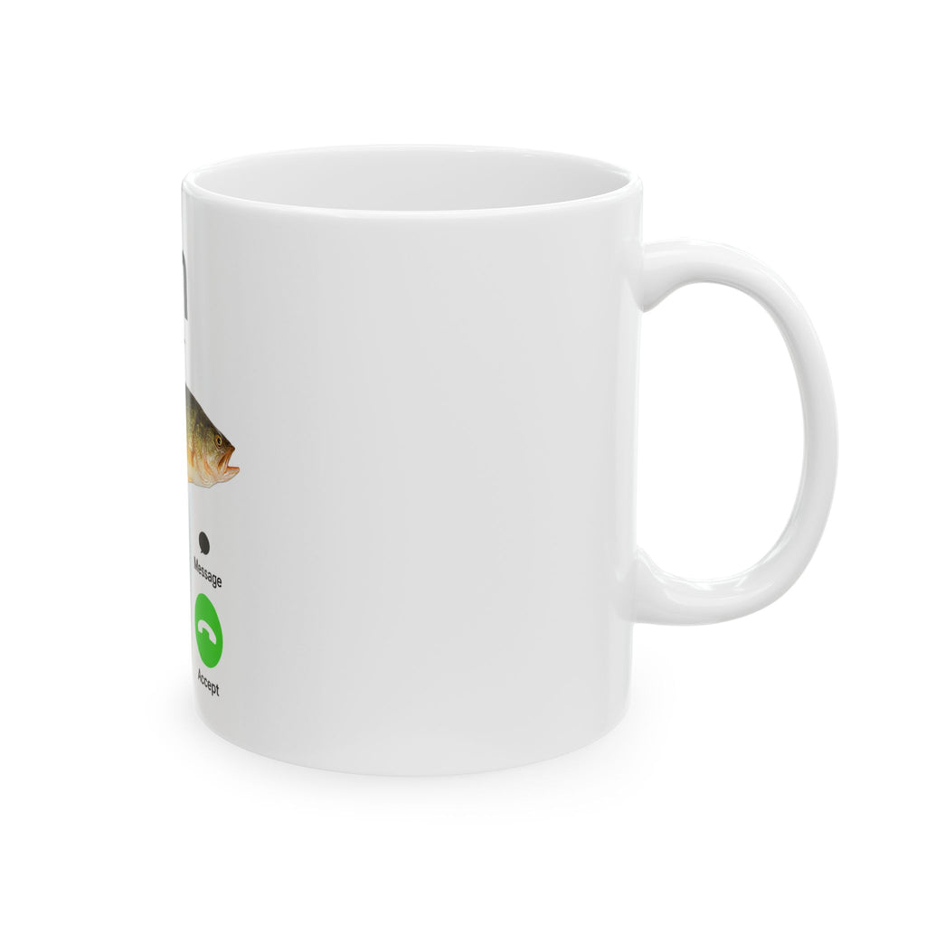 "fih" is calling  - 11oz Ceramic Mug