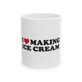 "I <3 Making Ice Cream" Duo Set - 11oz Ceramic Mug